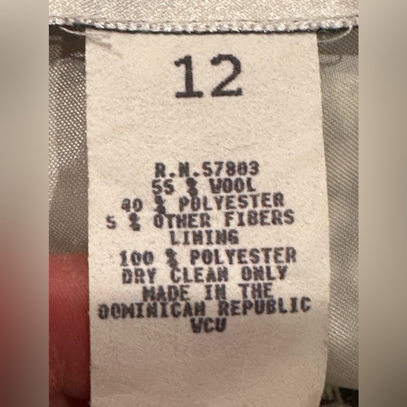 Norton McNaughton Black & White Checkered Skirt Zip Back Good Condition … - Picture 10 of 12